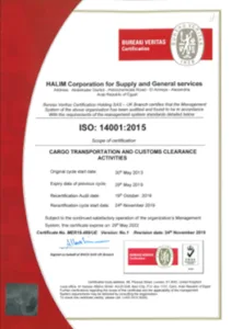Halim Corporation ISO 14001